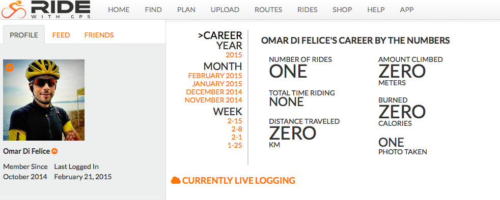 ridewithgps live logging